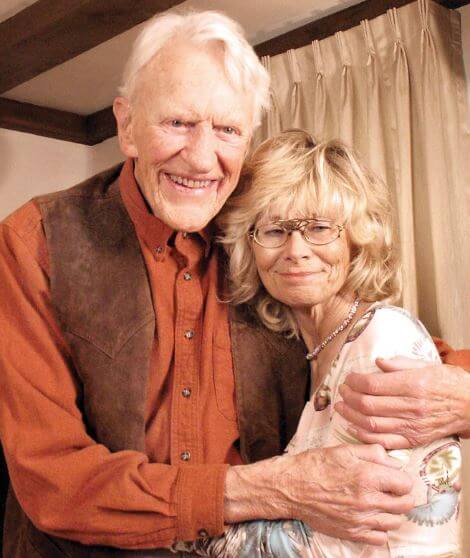 Janet Surtees with her husband James Arness back in the day.